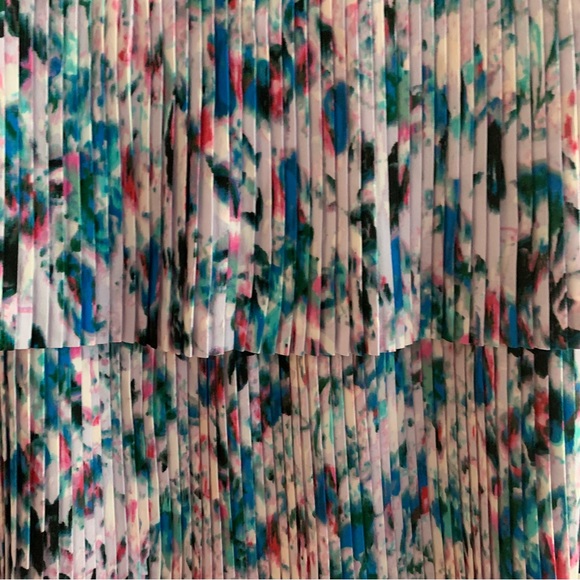 J Crew Tiered Pleated Chiffon Multi-colored Skirt Size 10 - Picture 6 of 9